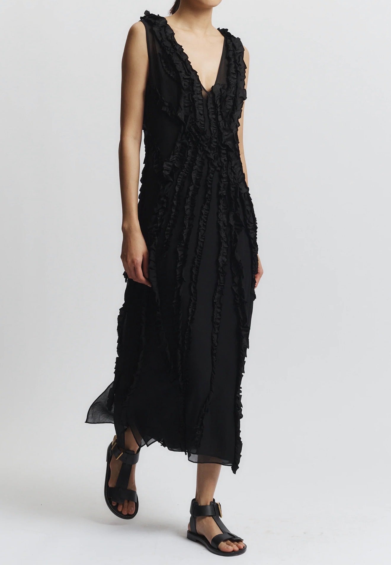 saint art Renata Shift Dress - Black