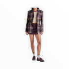 Steve Madden The Frida Blazer - Navy Plaid
