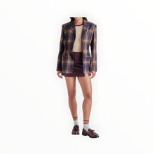 Steve Madden The Frida Blazer - Navy Plaid