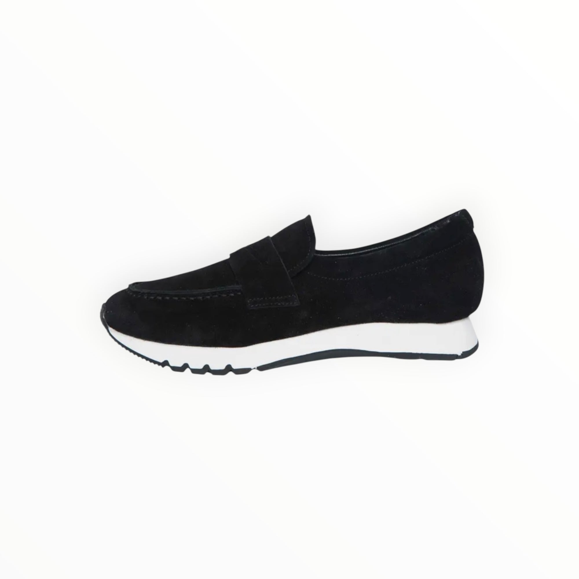 Voile Blanche Julia Loafer - Black Suede