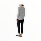 Oui Sumiko Shirt - Black/Off White