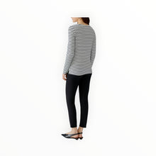 Oui Sumiko Shirt - Black/Off White