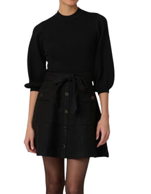 Shoshanna Tanner Tweed Knit Dress - Jet