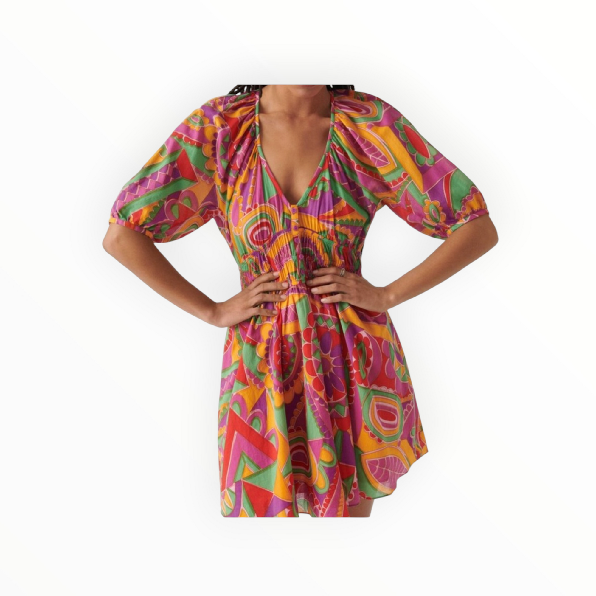 ba&sh Dova Dress - Fuschia