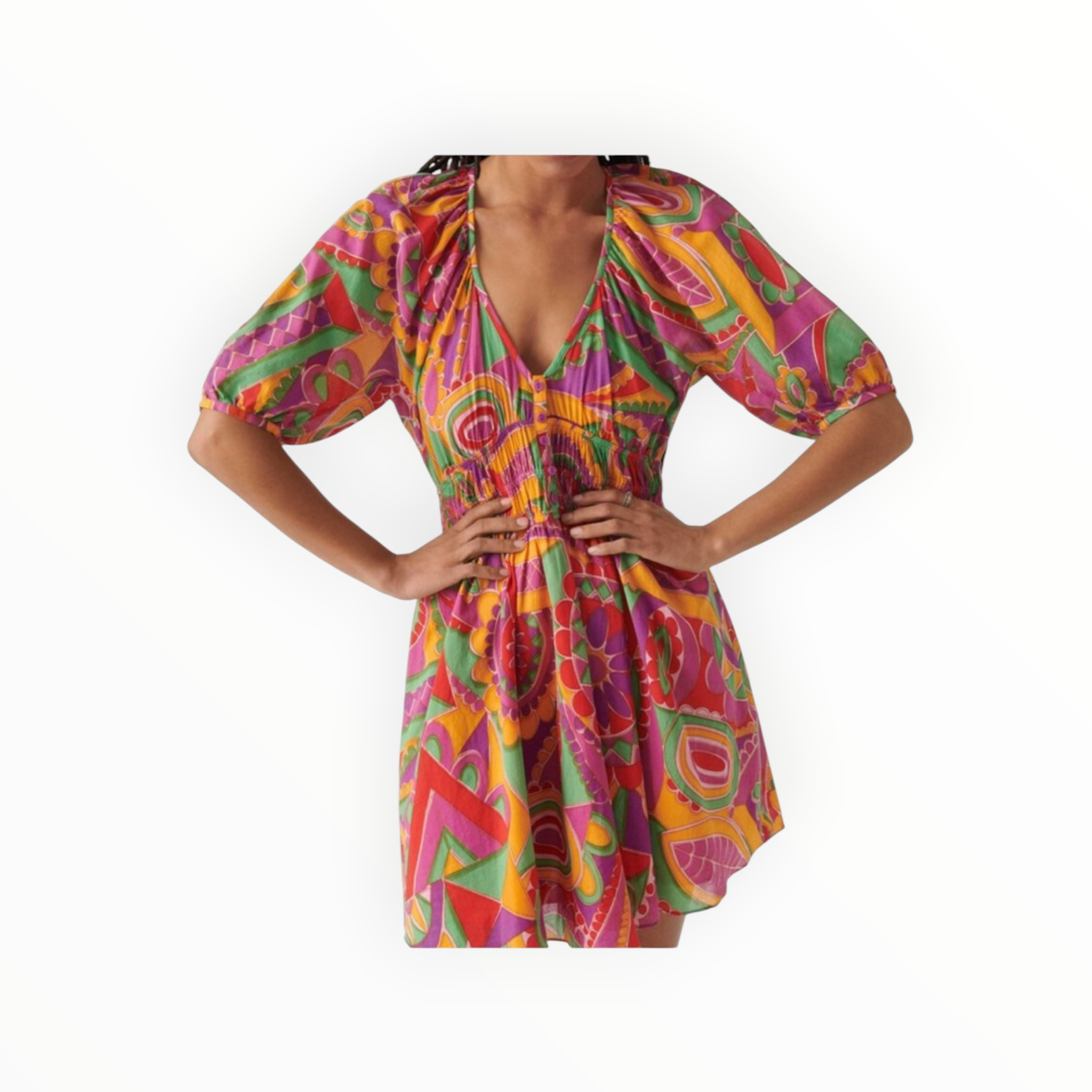 ba&sh Dova Dress - Fuschia