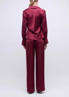 SIMKHAI Symone Satin Top - Cranberry