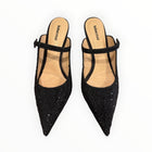 Lola Cruz Opera Crystal Embellished Pump - Black