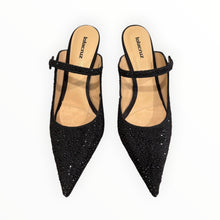 Lola Cruz Opera Crystal Embellished Pump - Black