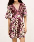 ba&sh Indrea Dress - Bordeux Multi