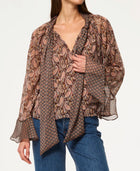 MISA Maris Top - Brown Paisley Mix
