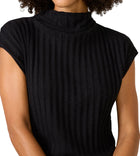 Michael Stars Naira Mock Neck Top - Black