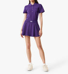 Lacoste Pleated Back Ultra-Dry Tennis Skirt - Purple