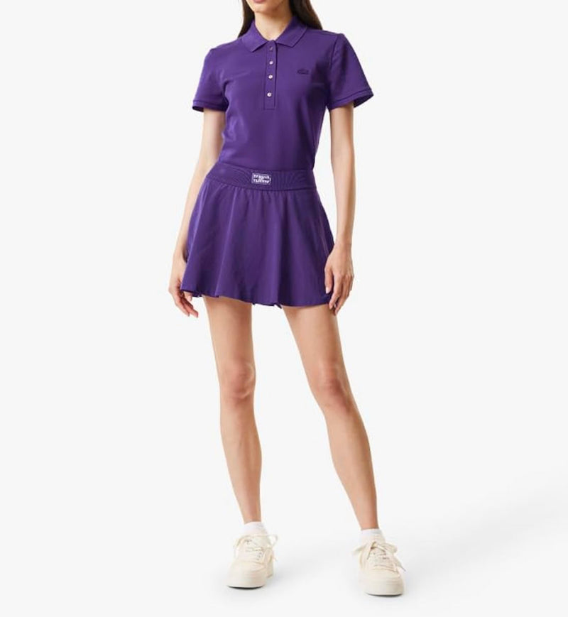 Lacoste Pleated Back Ultra-Dry Tennis Skirt - Purple