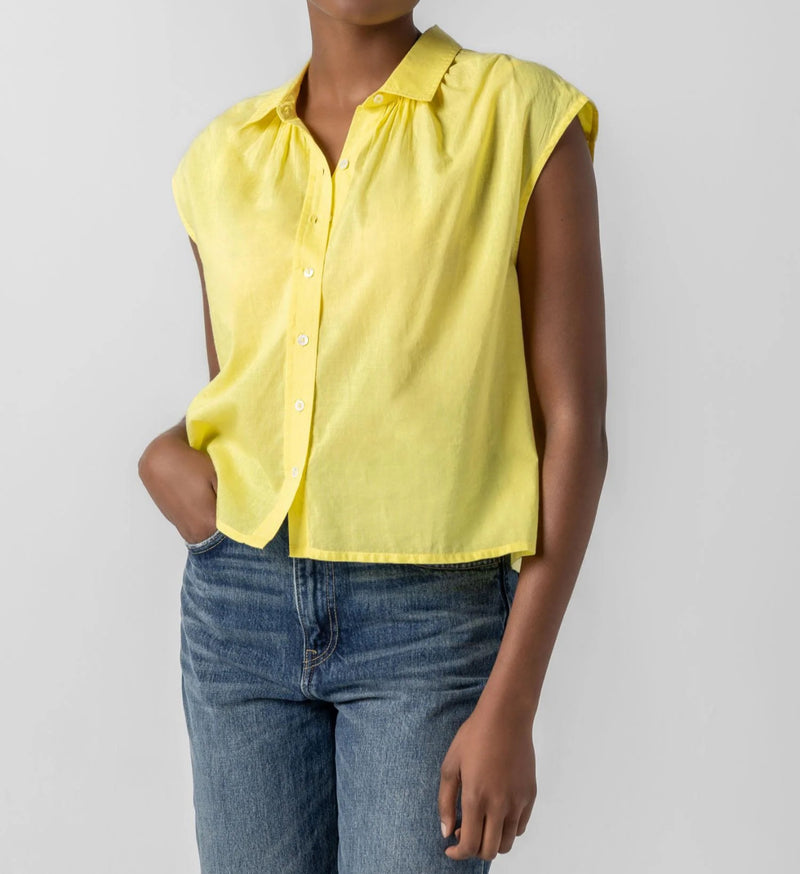 LILLA|P Button Down Shirt - Lemon