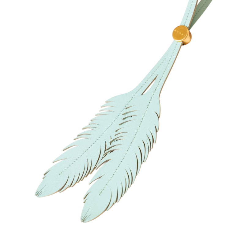 Marni Piuma Pella Bag Charm - Green