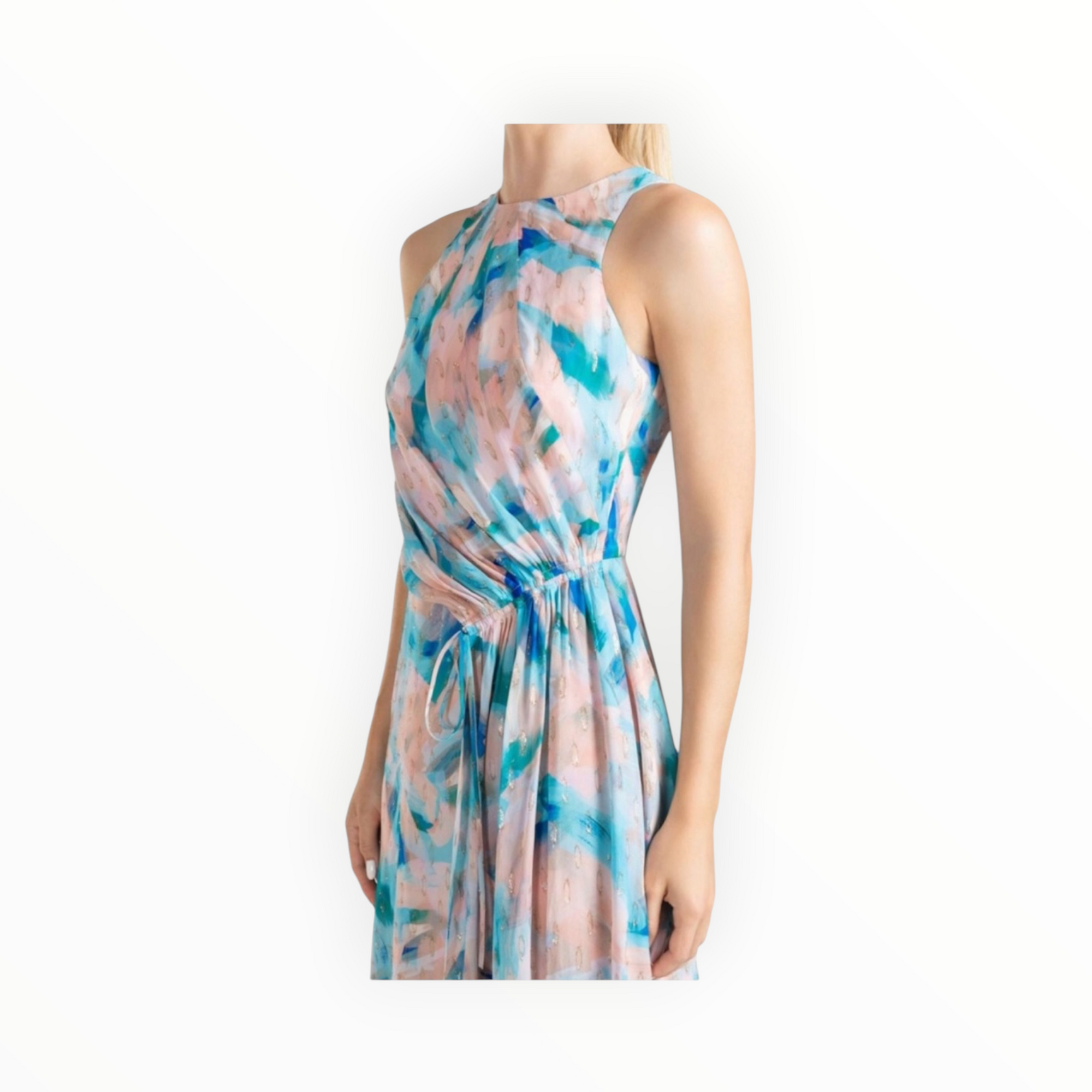 Shoshanna Macie Brushstroke Print Dress