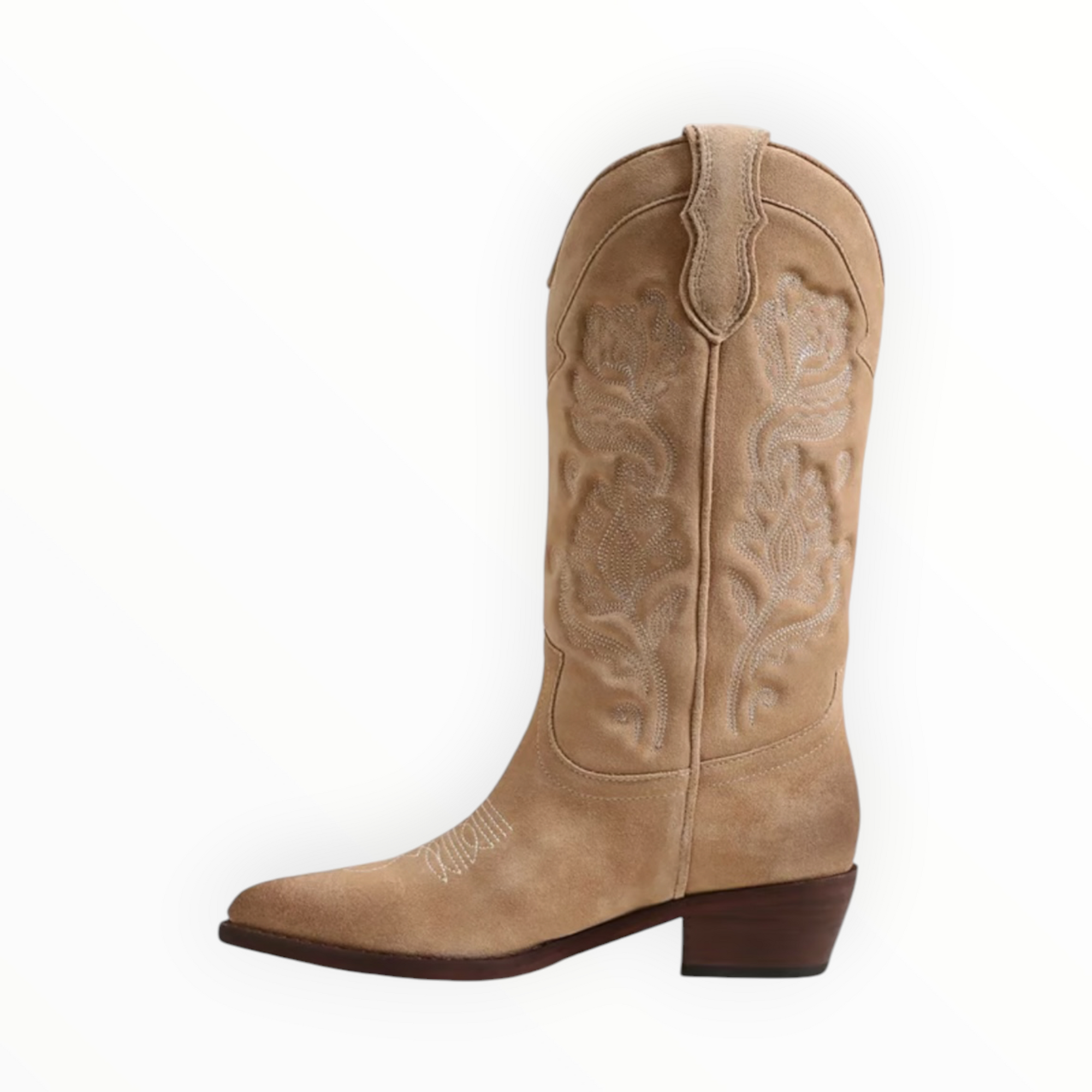 Sam Edelman Rue Western Boot - Cyprus Tan Suede