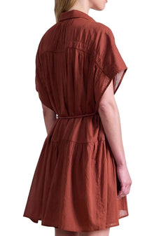 Apiece Apart Agnezca Mini Dress - Smoked Paprika