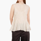 Liviana Conti Ivonne Pleated Cotton Silk Top - Betholl