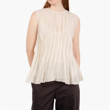 Liviana Conti Ivonne Pleated Cotton Silk Top - Betholl