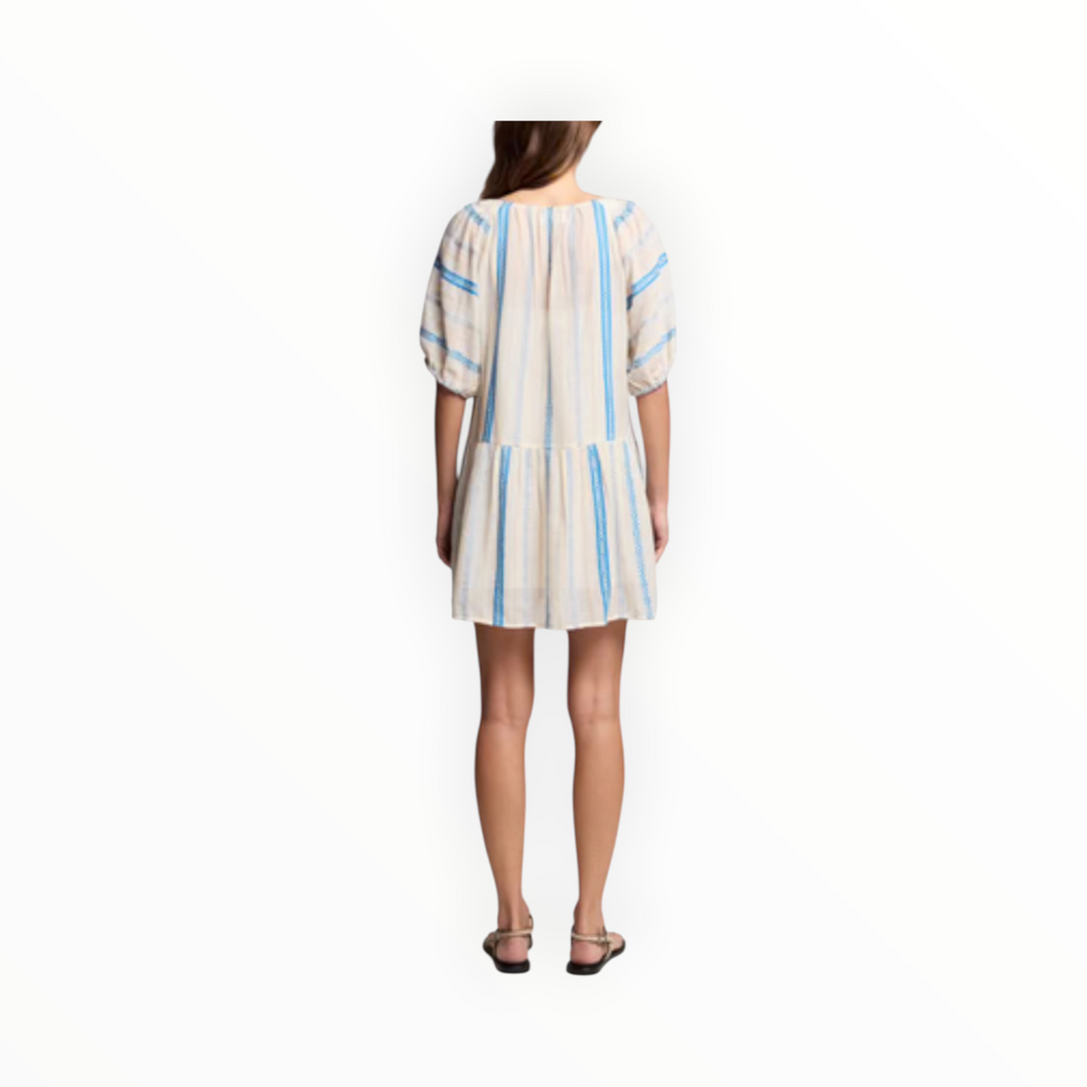 Velvet by Graham & Spencer Selita Dress - Blue/Cream