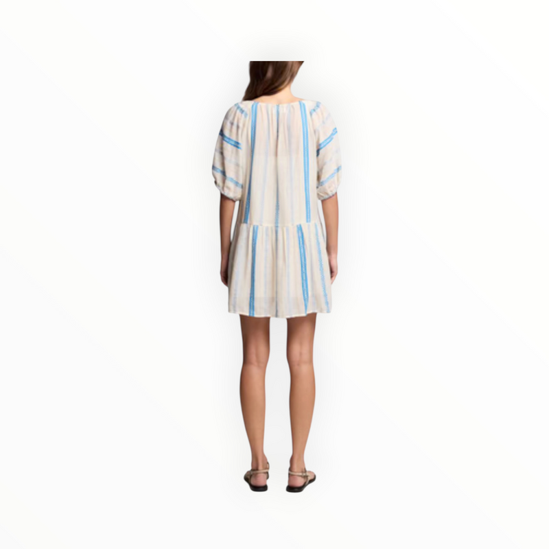 Velvet by Graham & Spencer Selita Dress - Blue/Cream