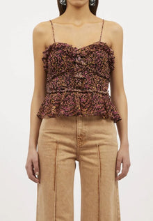 Ulla Johnson Della Top - Pomegranate