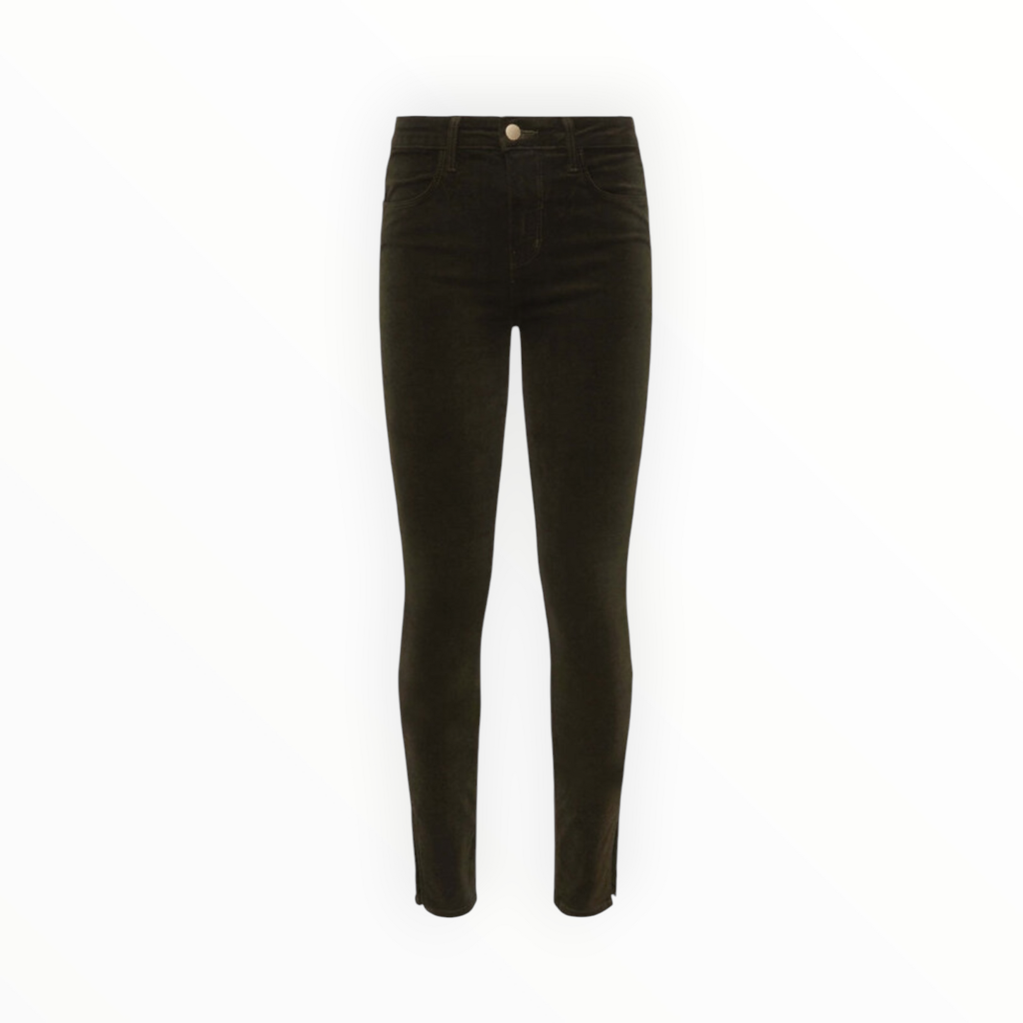 L'Agence Josie Skinny Jean - Hunter Green Velvet