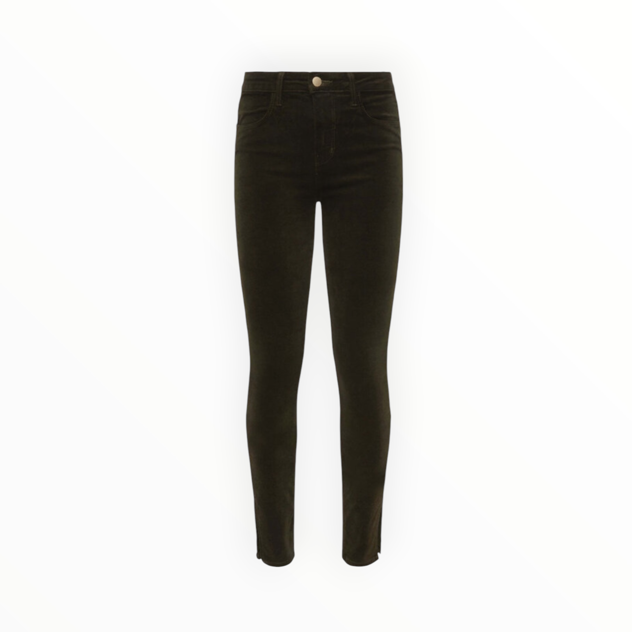 L'Agence Josie Skinny Jean - Hunter Green Velvet