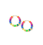 Venessa Arizaga Neon Rainbow Love Earrings