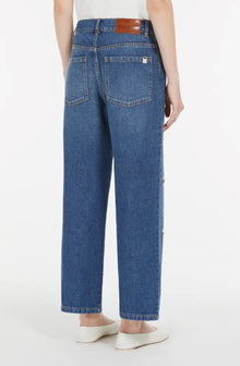 Weekend Max Mara Manetta Floral Detail Jeans - Navy