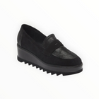 Cordani Alina Wedge Loafer - Crosta Nuvola Nero