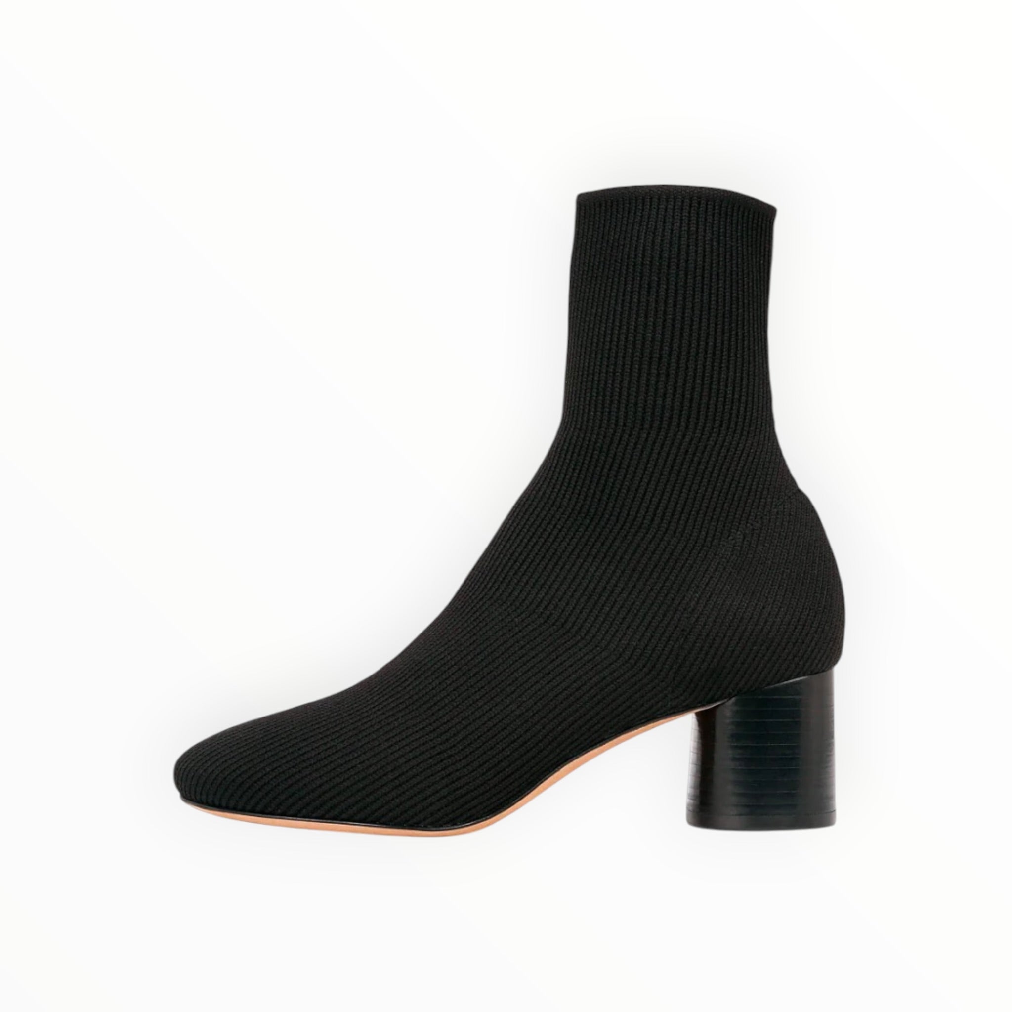 Vince Tasha Knit Ankle Boots- Black