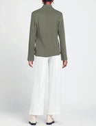 Majestic Filatures French Terry Brushed Fleece One-Button Blazer - Cuir