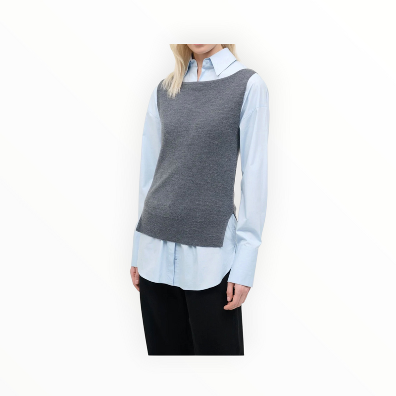 STAUD Damian Top - Charcoal/Glacier