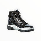 Gabor 93761-97 High Top Sneaker - Black Patent