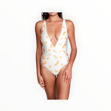 Sauipe Swim Jacky Deep Plunge One Piece Swimsuit - Ginkgo Ivory