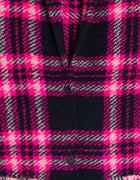 Vilagallo Claudia Coat - Navy/Blue/Pink Plaid