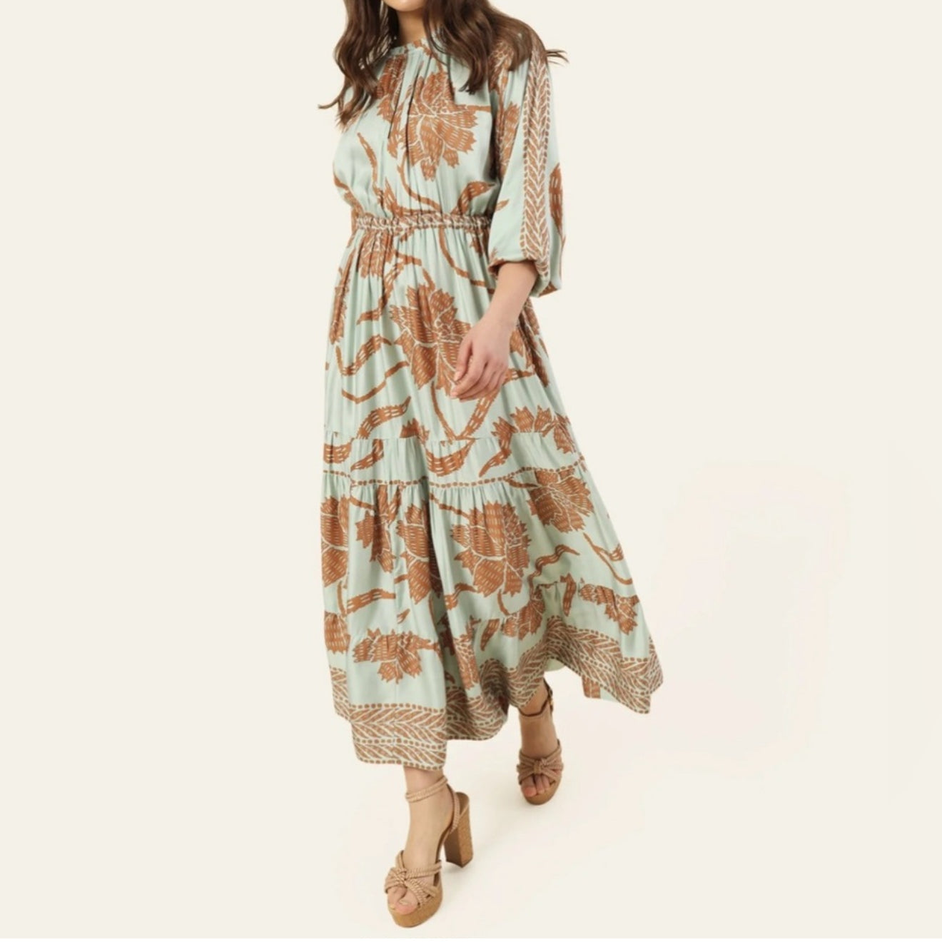 Omika Nina Midi Dress - Nia Seafoam