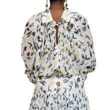 Marni Chiffon Dress with Tulips and Hares - Multi