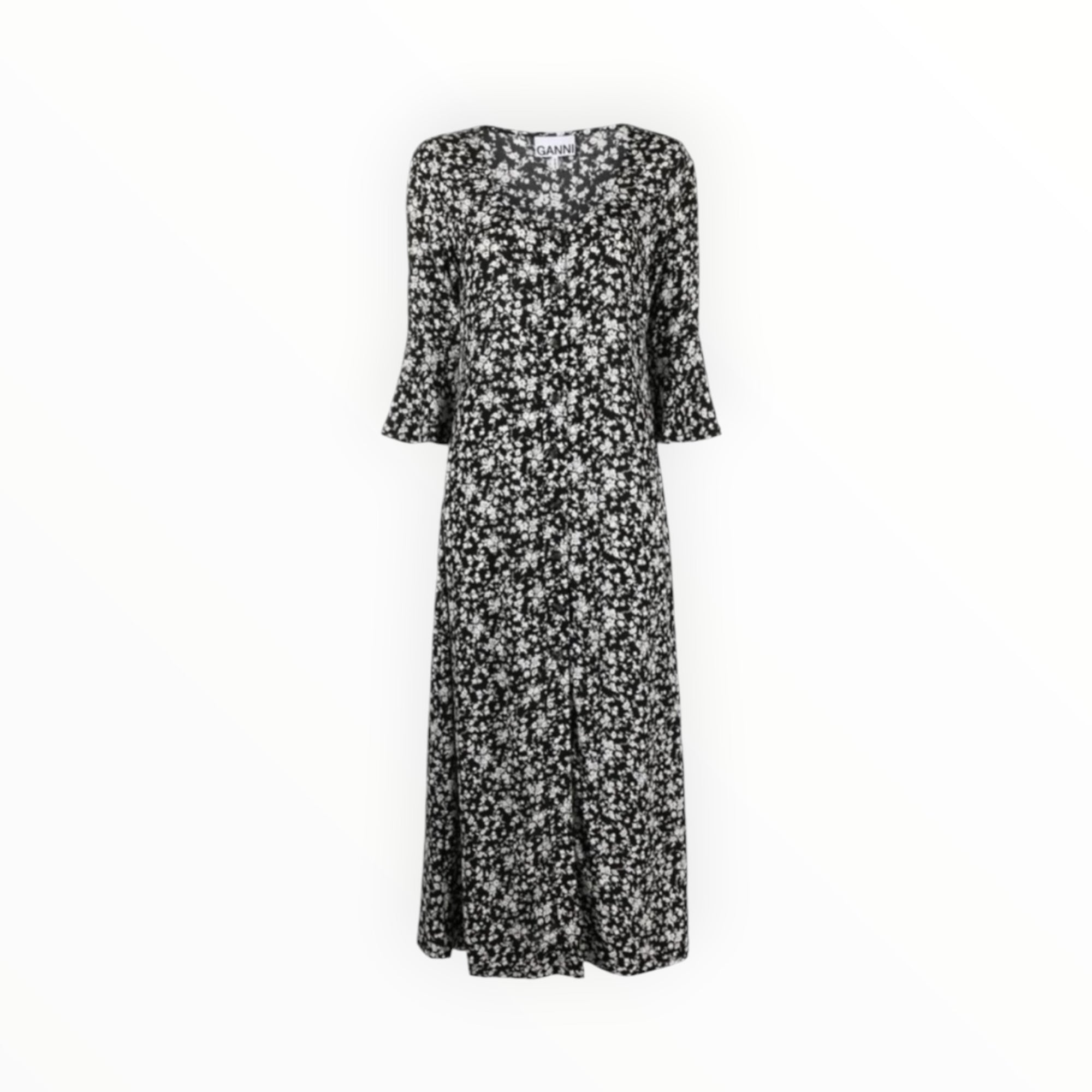 GANNI Floral Print Dress