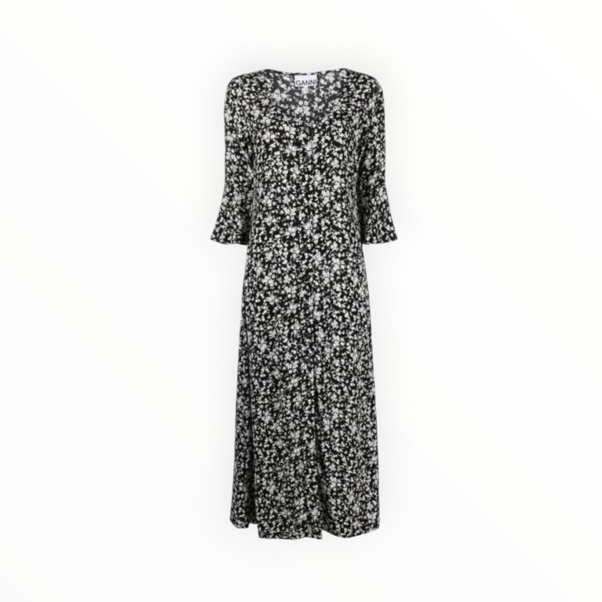 GANNI Floral Print Dress