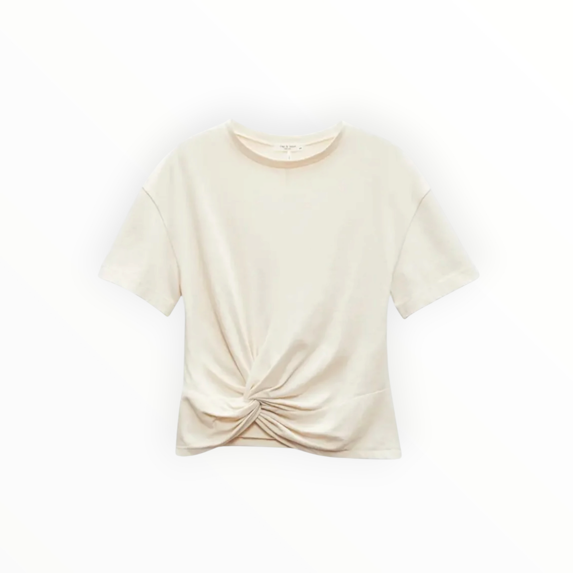 rag & bone Mica Draped Tee - Ivory