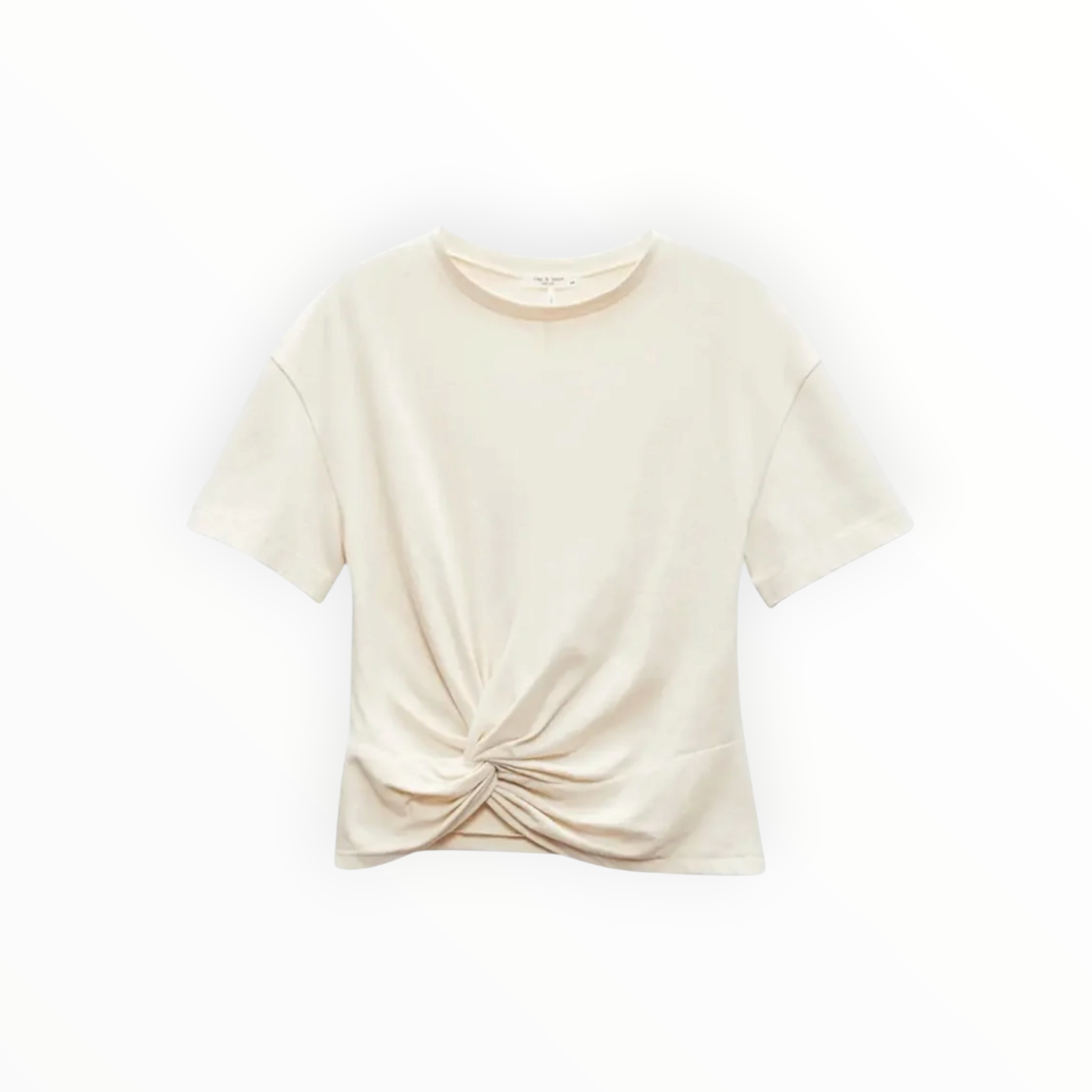 rag & bone Mica Draped Tee - Ivory