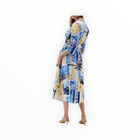 Joseph Ribkoff Palm Wrap Dress - Vanilla Multi