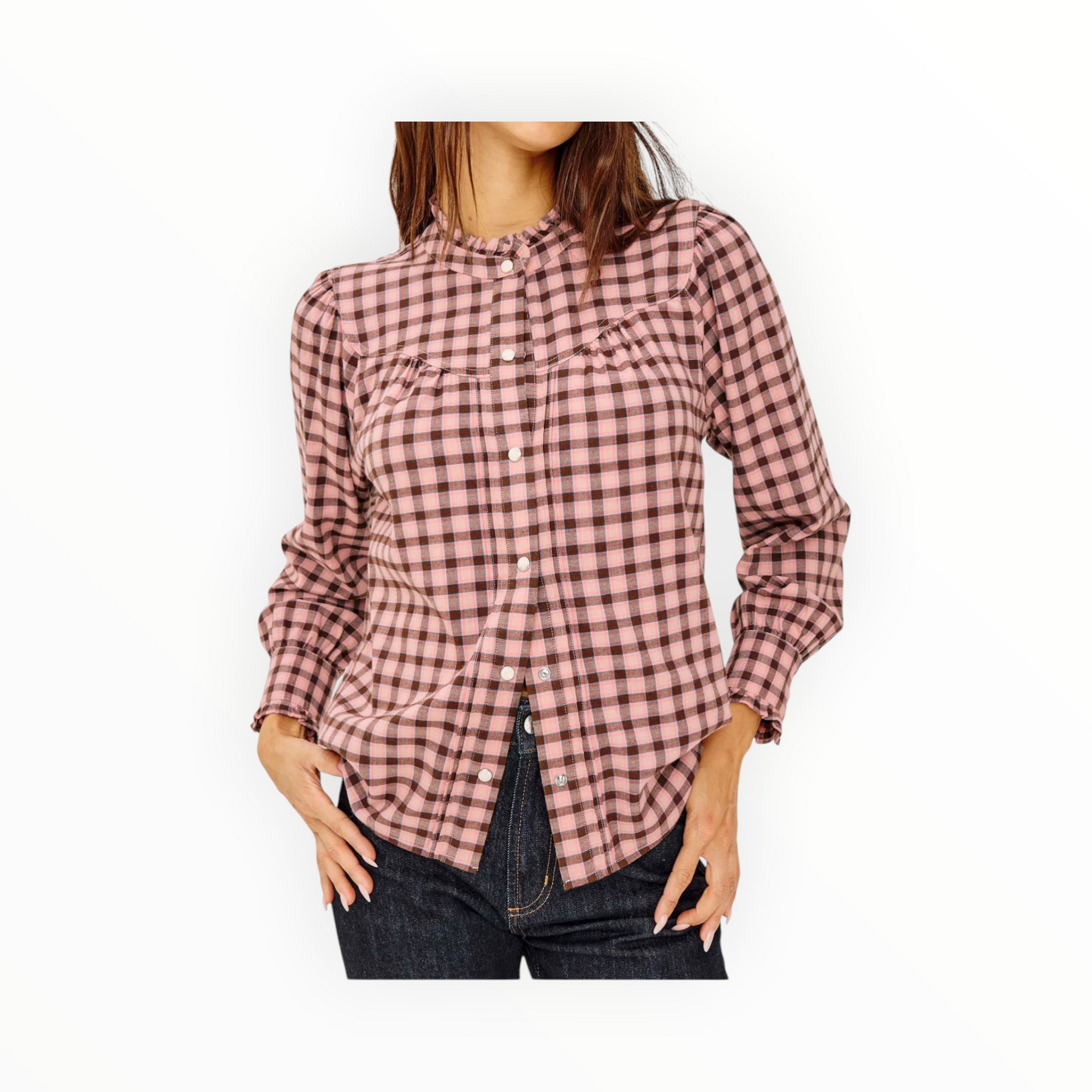 Rails Alanna Shirt - Garnet Rose Cobalt
