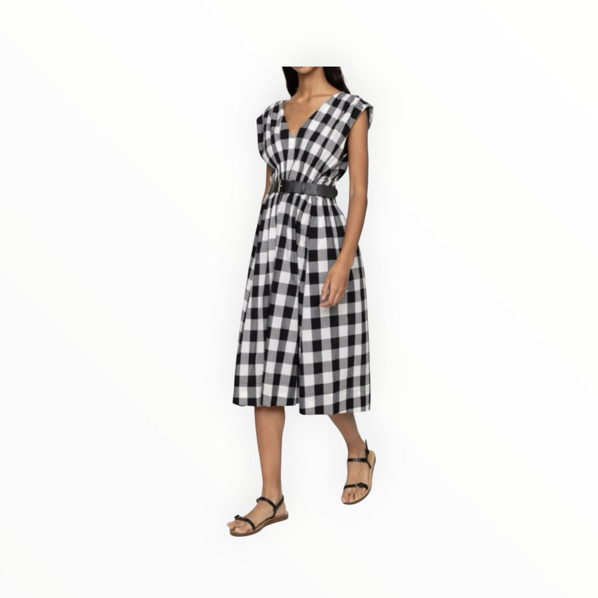 Sea New York Neci Gingham Midi Tank Dress - Multi