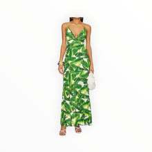alice + olivia Karolina Halter Dress - Sun Palm/Off White