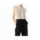 ba&sh Solstice Flutter Top - Ecru