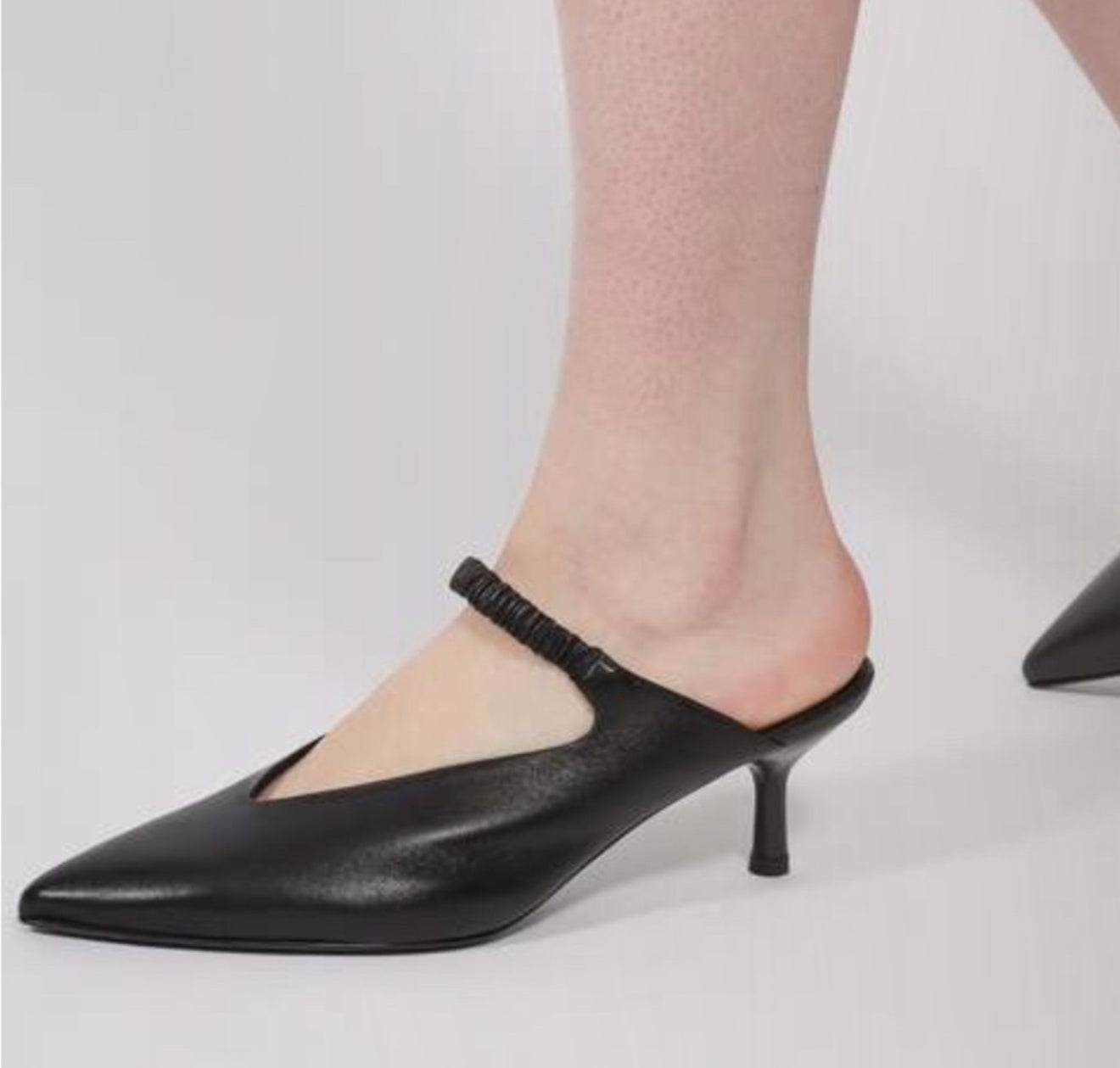 Halmanera Tania Mule With Strap - Nero